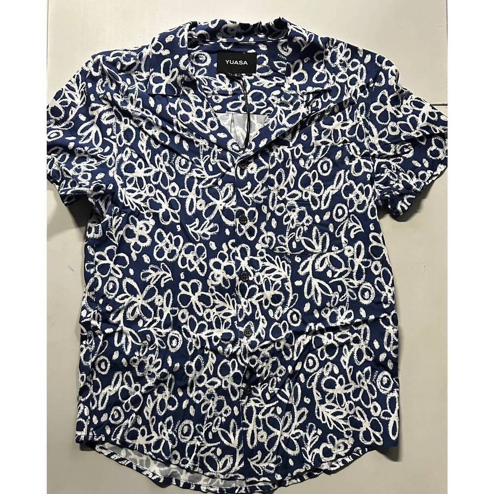 NEW YUASA men's medieval shirt in blue